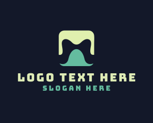 Negative Space - Generic Business Letter M logo design