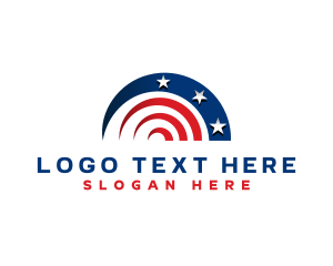 Team - American National Patriotic logo design