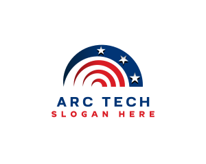 Arc - American National Patriotic logo design