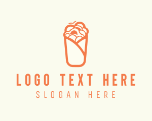 Gyro - Orange Food Wrap logo design