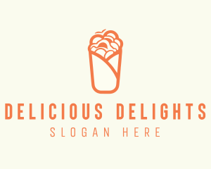 Orange Food Wrap logo design