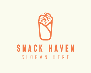 Orange Food Wrap logo design