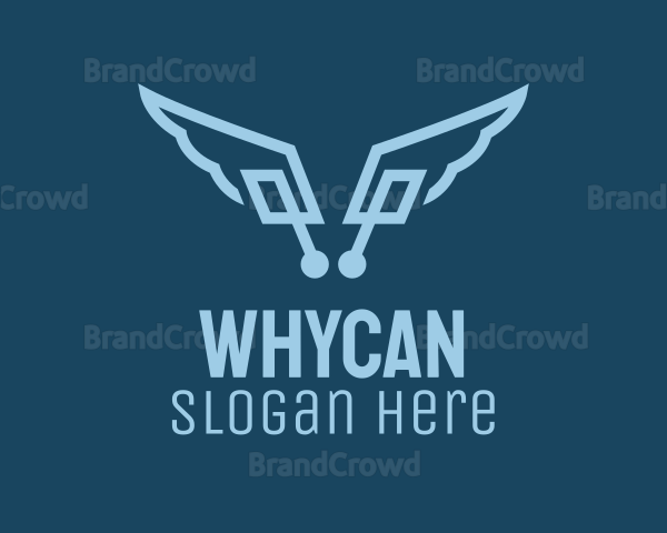 Digital Tech Wings Logo