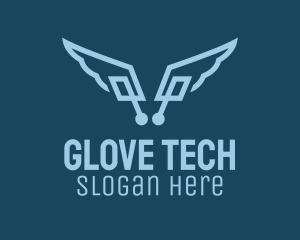 Digital Tech Wings  logo design