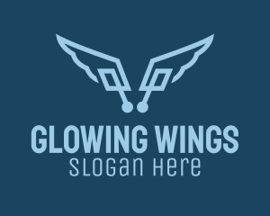 Digital Tech Wings  logo design