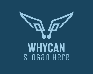 Software Developer - Digital Tech Wings logo design