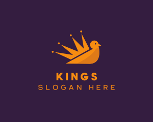 King Bird Crown logo design