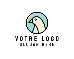 Dove Bird Badge Logo