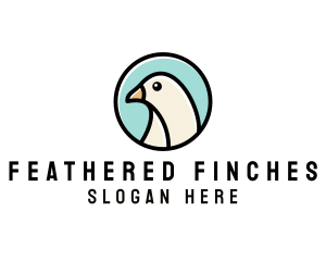 Dove Bird Badge logo design