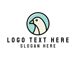 Pigeon - Dove Bird Badge logo design