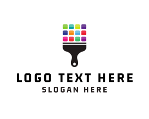 Products - Colorful Paint Brush logo design