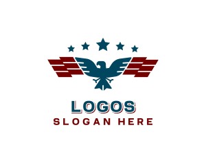 Government - Eagle Star Flag logo design