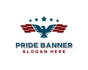 Eagle Star Flag logo design