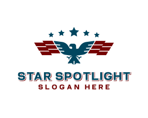 Eagle Star Flag logo design