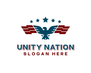 Eagle Star Flag logo design