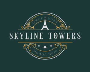 Tower Landmark Ornament logo design