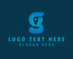 Destination - Location Pin Letter G logo design
