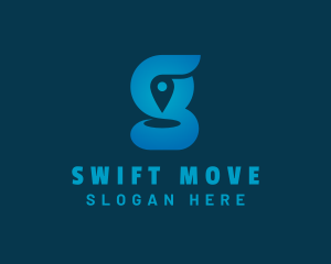 Move - Location Pin Letter G logo design