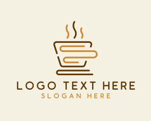 Steam - Book Coffee Espresso logo design