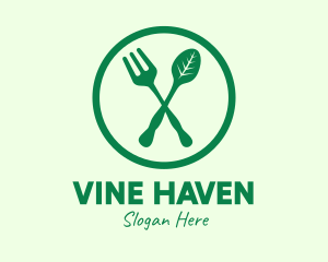 Vegan Organic Resto logo design