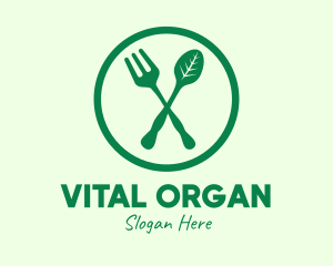 Vegan Organic Resto logo design