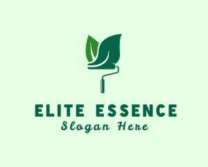 Environmental - Green Eco Paint Roller logo design