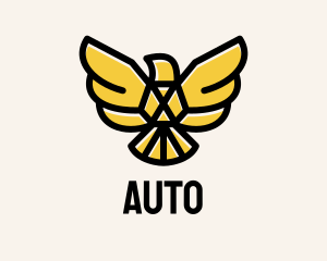 Bird Gold Eagle Logo