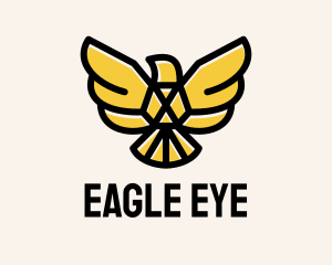 Bird Gold Eagle logo design