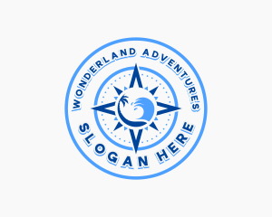 Travel Beach Compass logo design