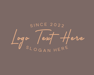 Elegance - Simple Script Business logo design