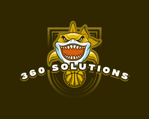 Basketball Varsity Shark logo design