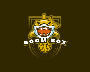 Basketball Varsity Shark logo design