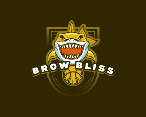 Basketball Varsity Shark logo design