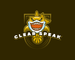 Basketball Varsity Shark logo design