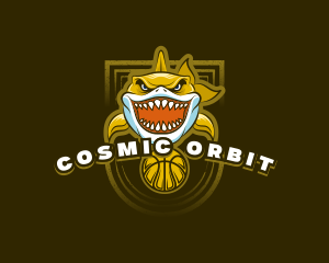 Basketball Varsity Shark logo design