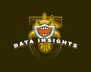 Basketball Varsity Shark logo design