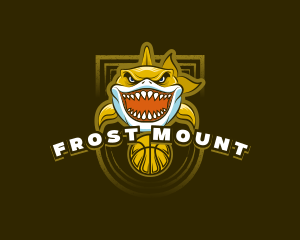 Basketball Varsity Shark logo design