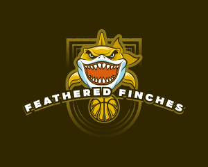 Basketball Varsity Shark logo design