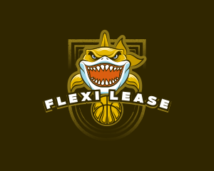 Basketball Varsity Shark logo design