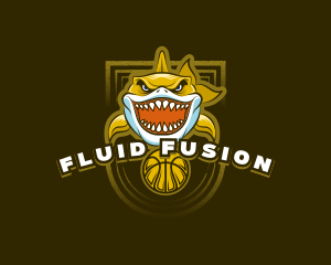 Basketball Varsity Shark logo design