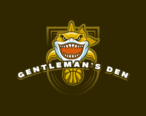 Basketball Varsity Shark logo design