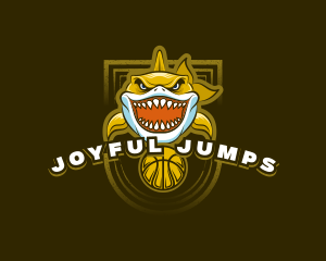 Basketball Varsity Shark logo design