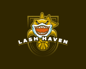 Basketball Varsity Shark logo design