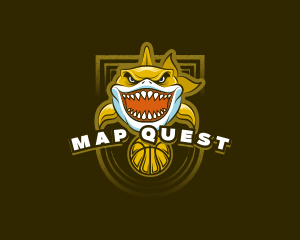 Basketball Varsity Shark logo design