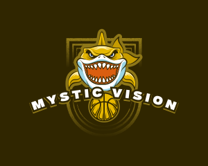 Basketball Varsity Shark logo design