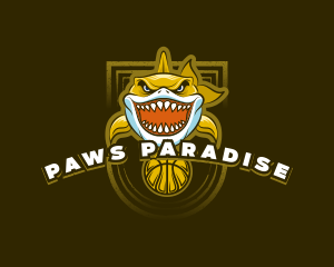 Basketball Varsity Shark logo design