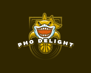 Basketball Varsity Shark logo design