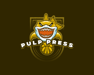 Basketball Varsity Shark logo design