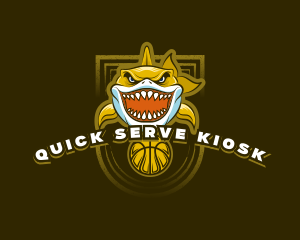 Basketball Varsity Shark logo design