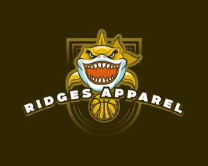 Basketball Varsity Shark logo design